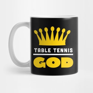 Table Tennis God (white) Mug